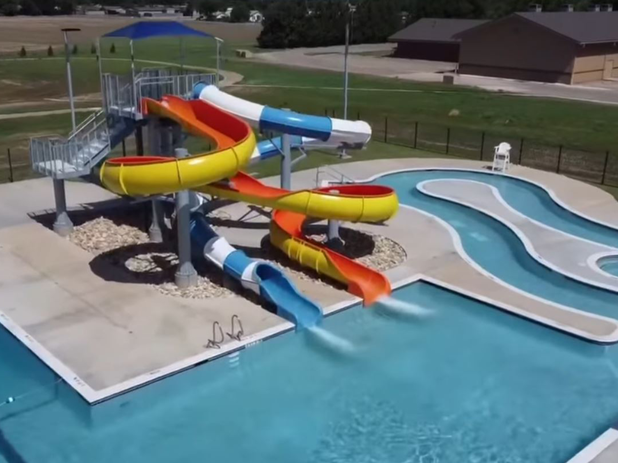 Pool With Water Slides